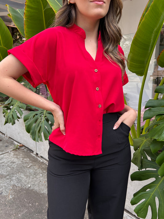 BLUSA MAY ROJA