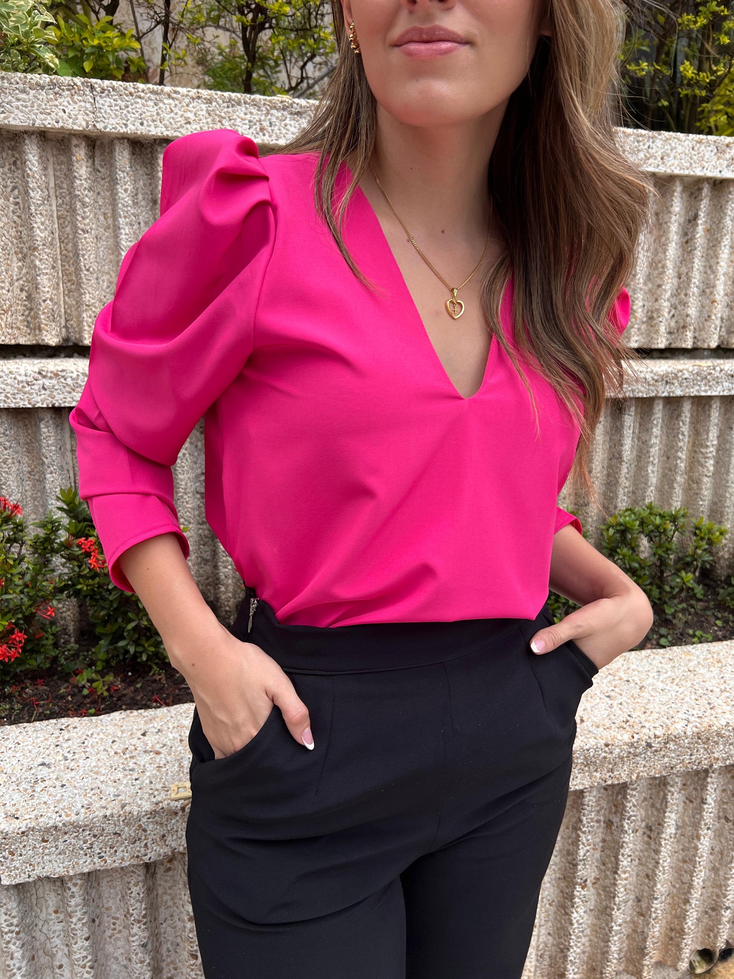 BLUSA ABBY FUCSIA